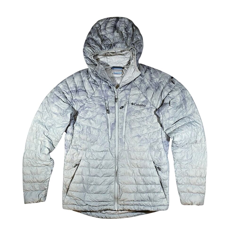 Columbia Titanium Gray Marble Duck Down Jacket - M